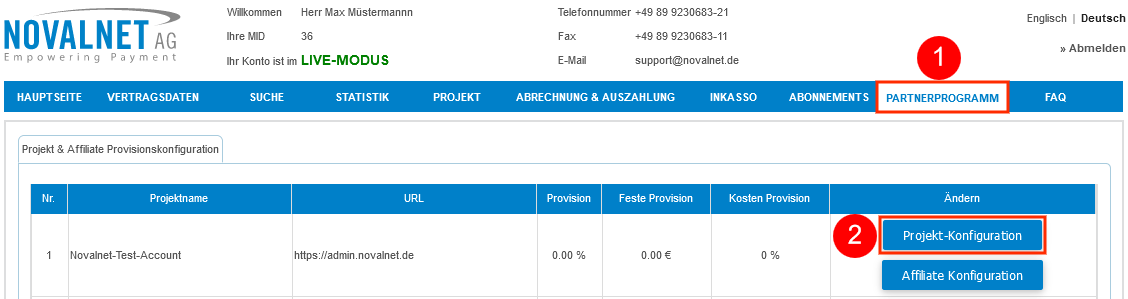 Split Payments / Umsatzbeteiligung