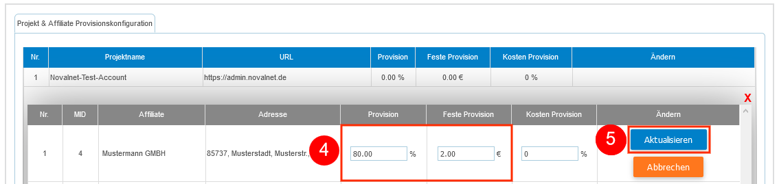 Split Payments / Umsatzbeteiligung